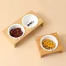 Chat et chien de compagnie Double bol bol simple bol en… – vue 2