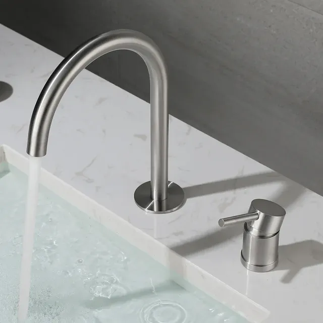 Mitigeur monocommande lavabo acier inoxydable 304 brossé… – vue 3