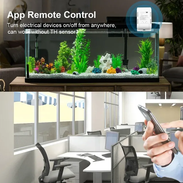 Interrupteur intelligent capteur température WiFi Tuya… – vue 2