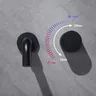 Robinet de lavabo mural minimaliste en laiton brossé or… – vue 5