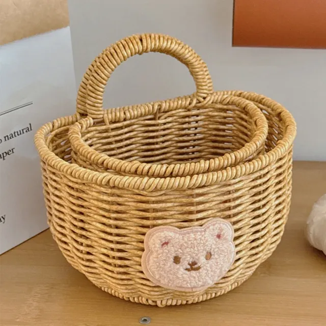 Panier de rangement de cuisine avec poignée – vue 3