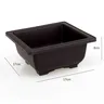 Lot cinq pots carrés rectangulaires plastique surface… – vue 2