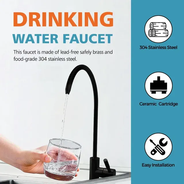 Robinet supporter ficateur d'eau en acier inoxydable – vue 4