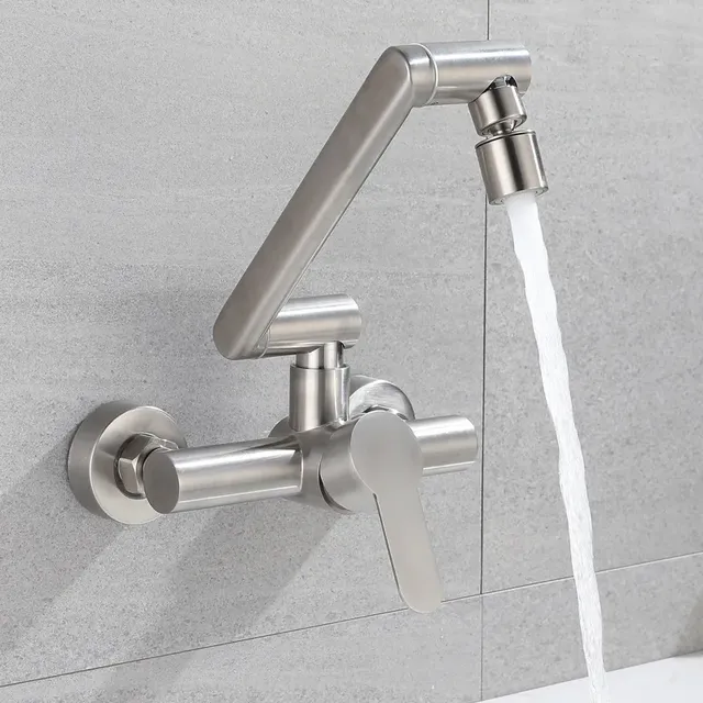 Robinet de lavabo pliable en acier inoxydable – vue 4
