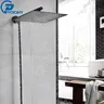 Pommeau de douche à effet de pluie noir
