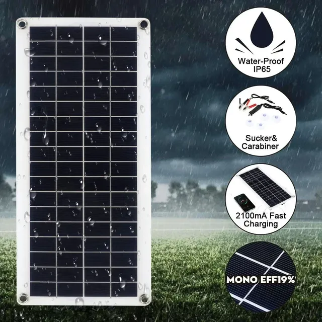 Panneau solaire 300W 12-18V avec contrôleur 10A-60A – vue 4