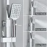 Colonne douche thermostatique noire mate tête pluie… – vue 3