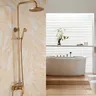 Pommeau de douche mural en laiton antique – vue 6