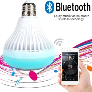12w RGB haut-parleur ampoule Bluetooth musique LED ampoule lampe contrôle chambre sommeil fête Folk Concert couleur décor à la maison fête lumière couleur