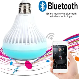 12w RGB haut-parleur ampoule Bluetooth musique LED ampoule lampe…