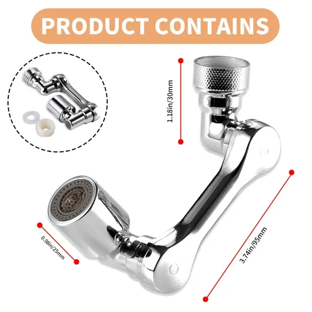 1080 ° Robinet de cuisine pivotant – vue 5