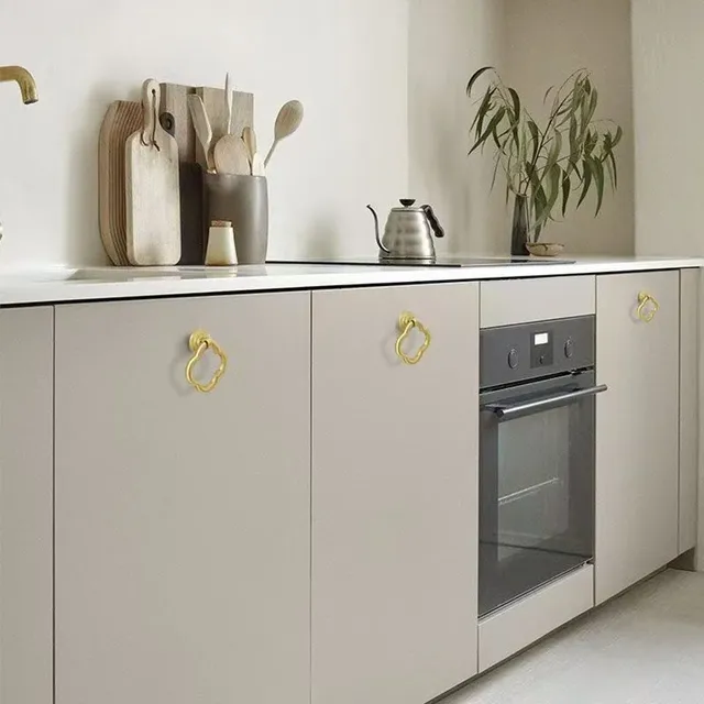 Bouton d'armoire vintage moderne en alliage de zinc brossé – vue 6