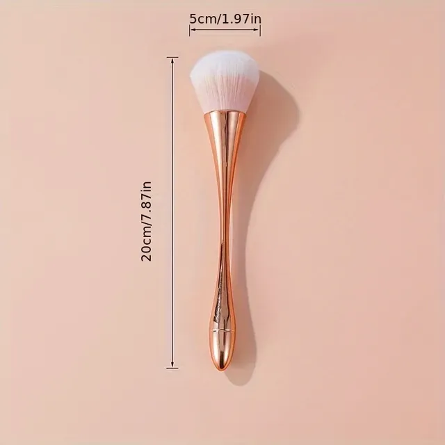 Pinceau de maquillage en éventail doré Rose – vue 6