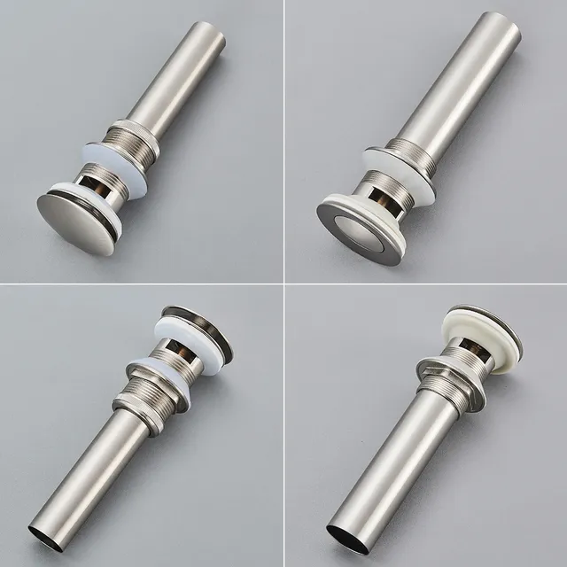 Évier de salle de bains Push Down Pop Up Drain en Nickel… – vue 3