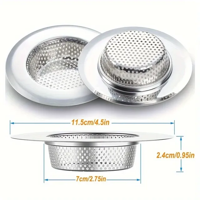 Filtre Évier Cuisine Acier Inoxydable 304 Poli Rond… – vue 2