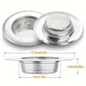 Filtre Évier Cuisine Acier Inoxydable 304 Poli Rond… – vue 2