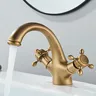 Robinet lavabo mitigeur laiton antique bronze brossé… – vue 2