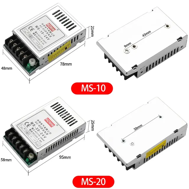Alimentation de commutation 10W 20W 35W 50W 75W 100W… – vue 3