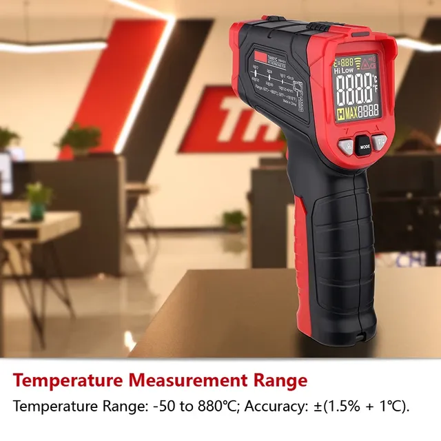 Thermomètre Infrarouge Industriel pour Huile Eau Cuisine… – vue 2