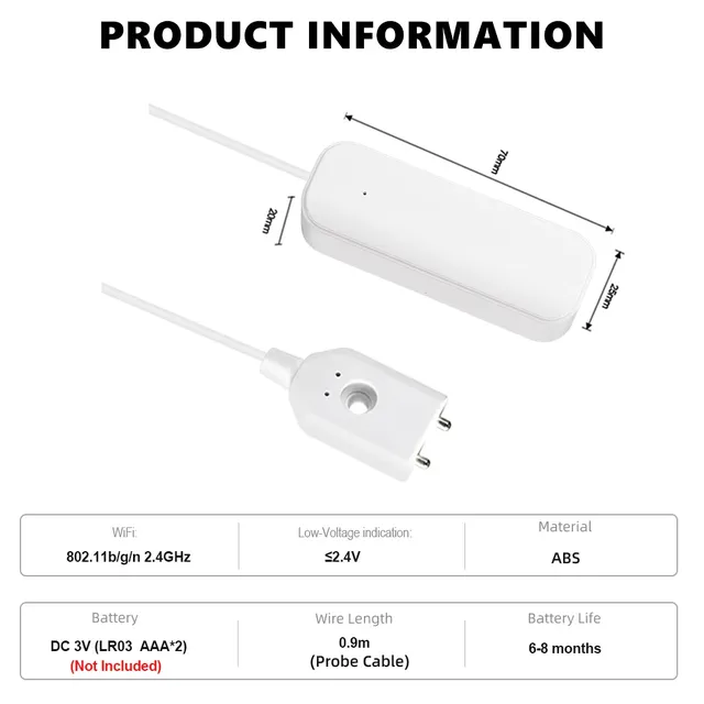 Capteur de niveau d'eau WiFi – vue 6