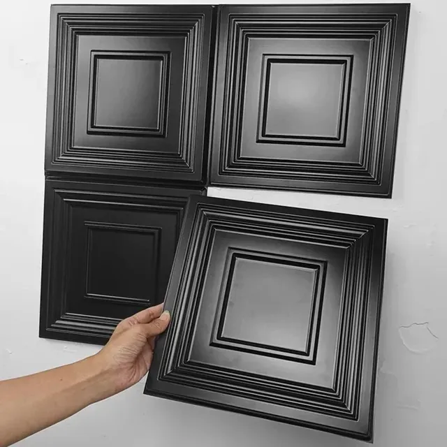 30 cm maison mur rénovation géométrique 3D panneau mural… – vue 3