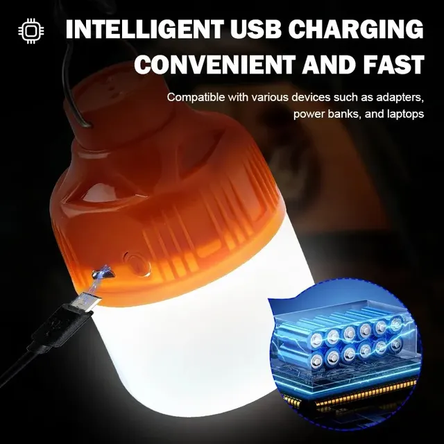 Ampoules LED rechargeables par USB pour l'extérieur – vue 4