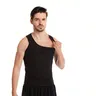 Gilet sauna homme sans manches coupe ajustée noir… – vue 6