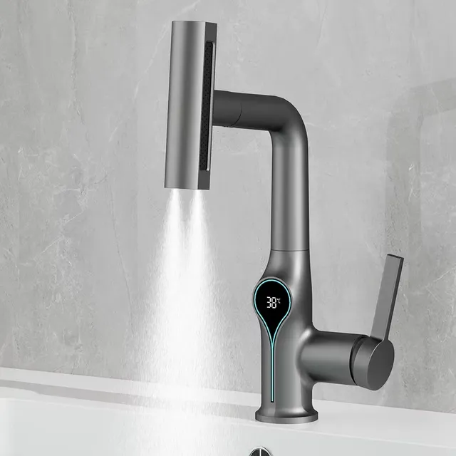 Robinet de lavabo à affichage numérique de température… – vue 7