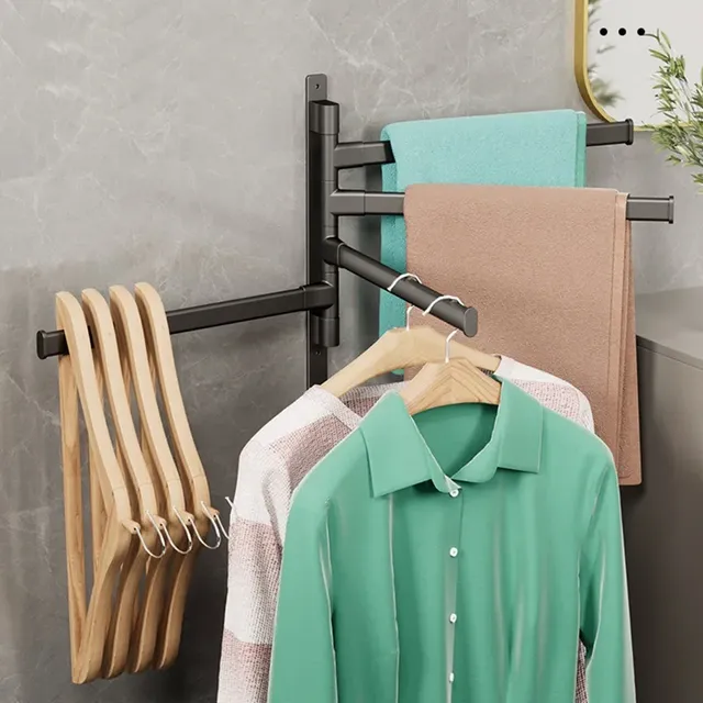 Salle de bain Porte-serviette Rotatif Porte-serviettes… – vue 2
