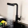 Robinet de cuisine extractible gris/argent – vue 6
