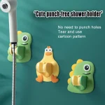 Support mural de pomme de douche, montage de douche de dessin animé, supports d&rsquo;invite réglables, base de fixation d&rsquo;arrosage, accessoires de douche