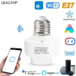 Adaptateur d&rsquo;ampoules intelligentes Wifi, Mini support de lampe e27, télécommande, maison intelligente Alexa Google Home IFTTT Alice SmartThings