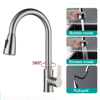 Robinets de cuisine en acier inoxydable 304