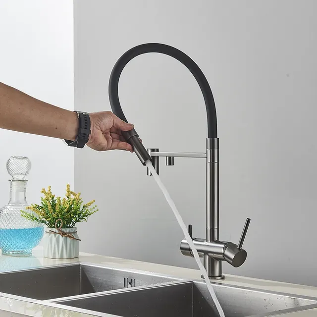 Robinet mitigeur d'eau potable Pure à double bec – vue 3