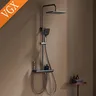 Colonne douche murale design moderne minimaliste acier… – vue 2