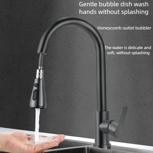 Robinets de cuisine en acier inoxydable 304 – vue 3