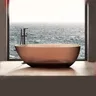Baignoire autoportante transparente résine ovale… – vue 6