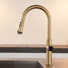 Robinet de cuisine de luxe en or brossé avec design… – vue 2
