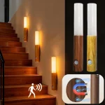 LED capteur intelligent appliques murales Portable aspiration magnétique veilleuses USB charge pour Infoor chambre escalier porche
