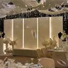 Fond mariage pvc blanc modulaire panneaux lumineux… – vue 3