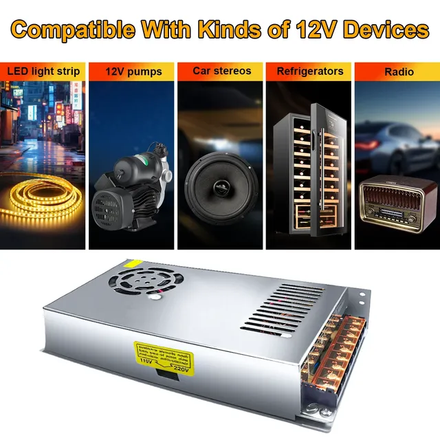 Alimentation à découpage 60W 250W 500W AC 110V 220V à DC… – vue 3