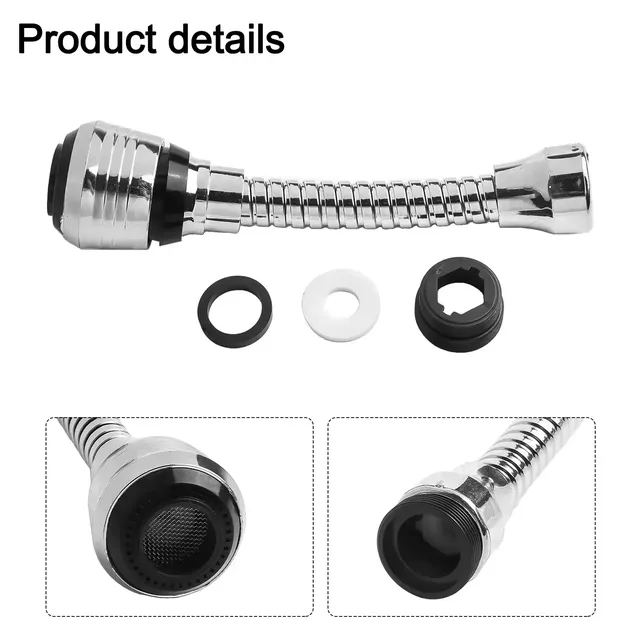 360 ° Extension de robinet Flexible – vue 3