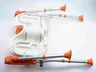 Chaise douche pliante aluminium plastique orange… – vue 6