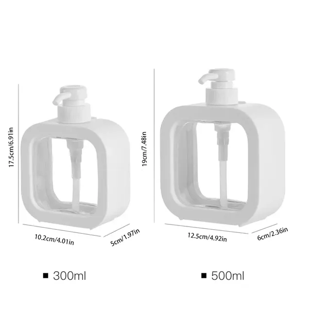 Bouteille à pompe à main transparente – vue 6