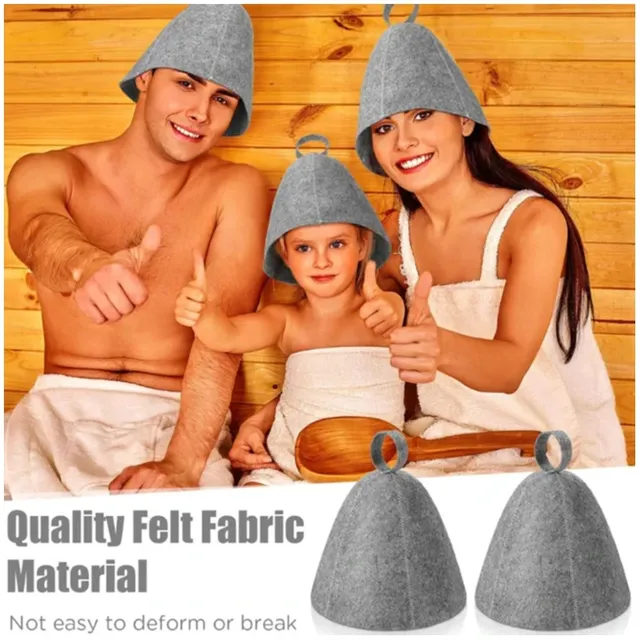 Sauna Anti-chaleur Sauna chapeau épaissir laine feutre… – vue 3