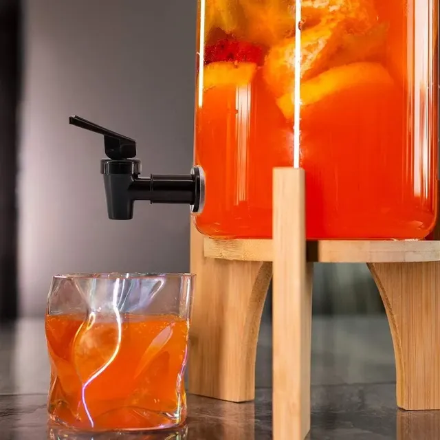 Robinet de bouteille de vin en verre plastique – vue 4