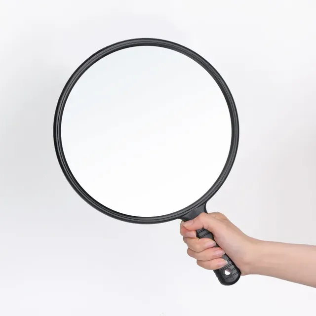 Grand miroir main rond verre haute brillance cadre… – vue 4