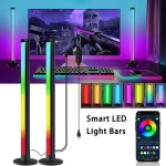 USB RGB LED barres lumineuses intelligente RGB capteur lumière musique rythme lumières Bluetooth App contrôle musique rythme lampe d&rsquo;ambiance PC chambre décor