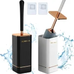 Brosse et support de toilette, accessoires de nettoyage de décoration de salle de bain modernes