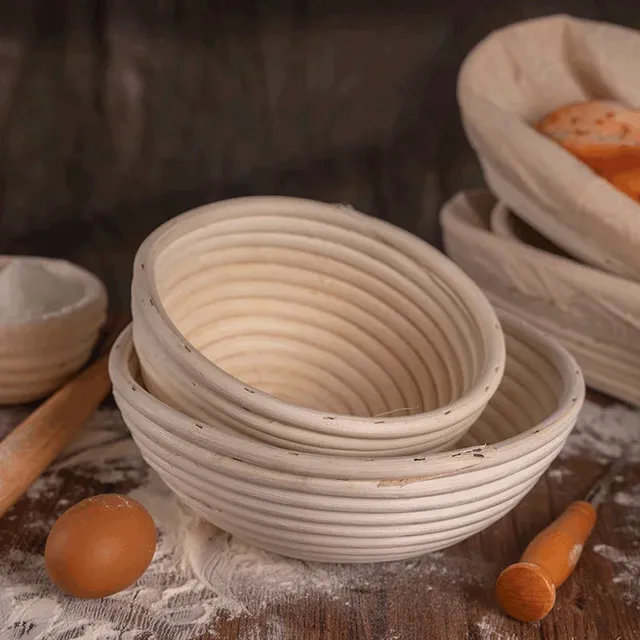 Panier de Fermentation ovale/rond en rotin naturel – vue 5